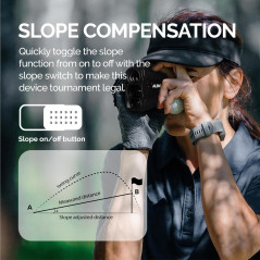 Télémètre Laser Golf 900Y: Précision Ultime, Mesure Instantanée avec Vibration & Pente!