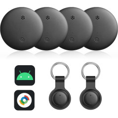 Find My Device Tracker 4-Pack: Never Lose Your Keys, Wallet, or Pets Again!
