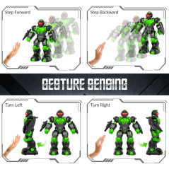 STEMTRON Robot Enfant Programmable : Détection Gestuelle, Danse et Chansons - Vert