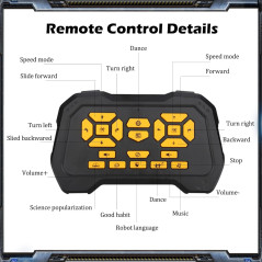 Smart Robot Toy for Kids: Gesture Control, Remote, & Rechargeable Fun!