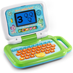 LeapFrog 2-in-1 Touch & Learn Laptop: Green Kids Educational Toy for Early Learning Fun!
