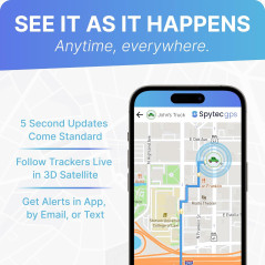 Spytec Mini GPS Tracker for Vehicles & Kids – Real-Time, Weatherproof