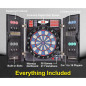 WIN.MAX Electronic Dart Board Cabinet Set - 38 Games, 12 Darts, Up to 16 Players! WIN.MAX Electronic Dart Board Cabinet Set - 38 Games, 12 Darts, Up to 16 Players!