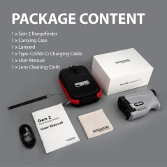Gogogo Sport Vpro Gen 2 : Télémètre Golf Laser 1200/2500Y OLED