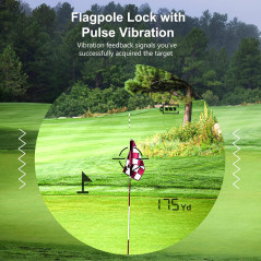Golf Rangefinder 650/1200/1700 Yards | 6X Magnification & Flag Lock