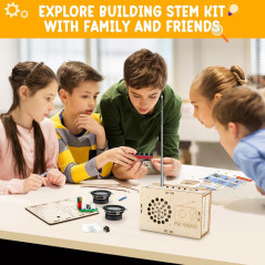 DIY STEM Electronics Kit for Boys & Girls Ages 8-14 – Bluetooth Speaker & FM Radio