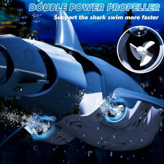Remote Control Shark Toy for Kids 6-9 | 1:18 RC Shark Boat with Light & Spray
