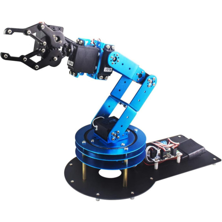 Kit Robotique 6DOF Complet: Bras Robotique avec Servos, Pince, Contrôle PC & Tutoriel - Créez Votre Robot ! Kit Robotique 6DOF Complet: Bras Robotique avec Servos, Pince, Contrôle PC & Tutoriel - Créez Votre Robot !