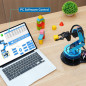 6-DOF Robot Arm Kit: PC & App Control, 5 Servos, Claw - Learn Robotics! 6-DOF Robot Arm Kit: PC & App Control, 5 Servos, Claw - Learn Robotics!
