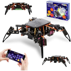 STEM Robotics Kit for Adults & Teens – ESP8266 Spider Robot Toy Gift