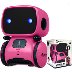 Contixo R1 Robot Interactif Rose - Jouet Educatif Enfants 3-8 ans