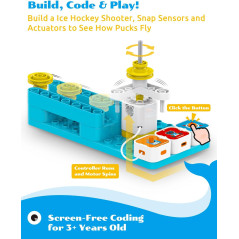 WhalesBot A3 12-in-1 STEM Coding Robot Kit for Kids Ages 3-6