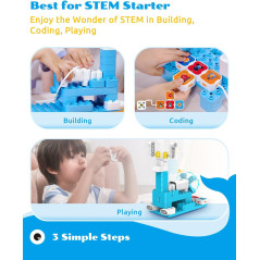 WhalesBot A3 : Robot Coding Éducatif 12-en-1 pour Enfants