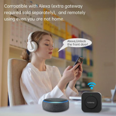 SMONET Smart Lock - Keyless Entry Fingerprint Deadbolt with Alexa Support