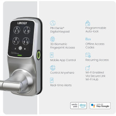 Verrou Intelligent Lockly Secure Pro : Wi-Fi et Biométrie