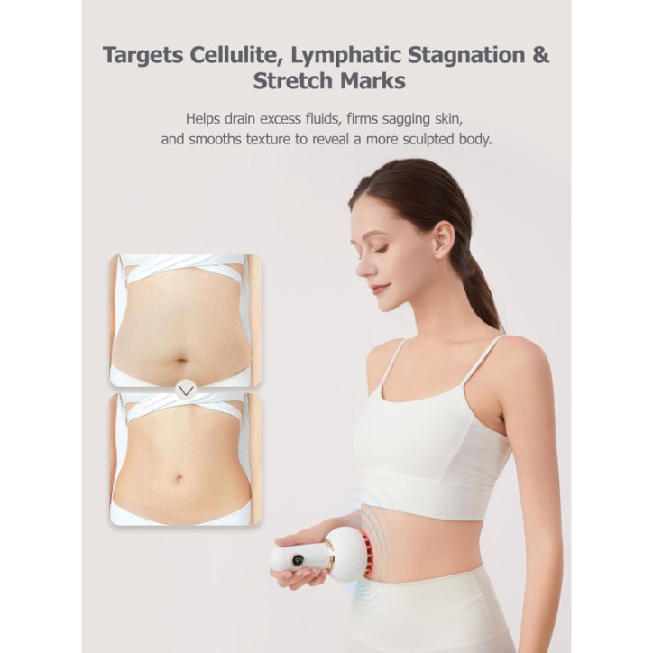 Lymphatic Drainage Massager - Anti-Cellulite Tool for Body Sculpting, Reduces Stretch Marks & Cellulite Lymphatic Drainage Massager - Anti-Cellulite Tool for Body Sculpting, Reduces Stretch Marks & Cellulite