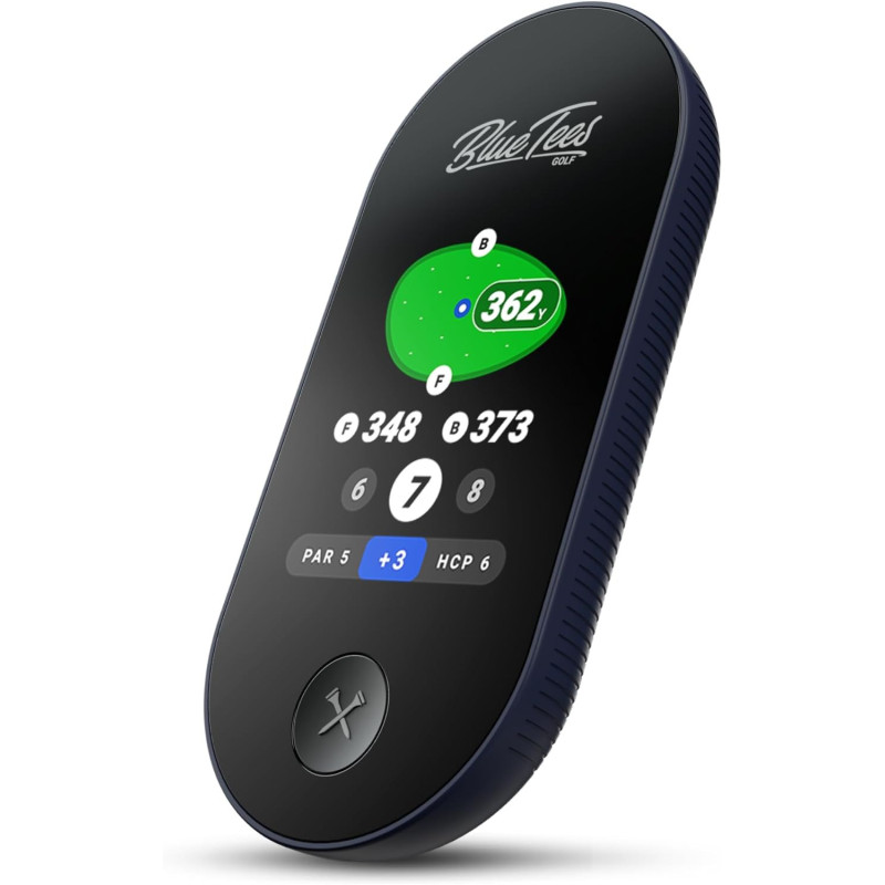 Blue Tees Golf Ringer GPS Range Finder - Touch Screen, Water Resistant