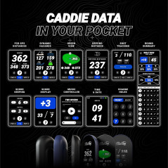 Blue Tees Golf Ringer - GPS Golf Portable Étanche, Écran Tactile, 40 000+ Parcours, Batterie 10h