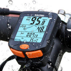 Compteur Vélo Sans Fil RISEPRO® Étanche avec Affichage LED