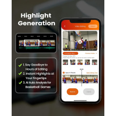 Caméra Sport 4K 60FPS Chameleon AI – Suivi Football & Basket