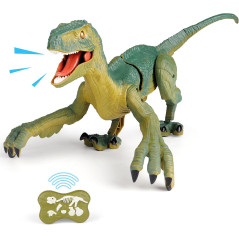 VERTOY Remote Control Velociraptor Toy for Kids with Light & Sound
