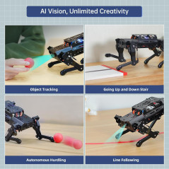 PuppyPi Robot Dog with ChatGPT AI, ROS, SLAM & Raspberry Pi 5 Kit