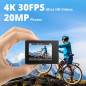 AKASO Brave 4 4K30fps 20MP WiFi Action Camera with EIS, 131ft Waterproof, Remote, 2 Batteries & Helmet Kit AKASO Brave 4 4K30fps 20MP WiFi Action Camera with EIS, 131ft Waterproof, Remote, 2 Batteries & Helmet Kit