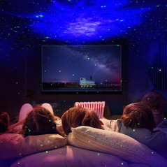 SFOUR Astronaut Galaxy Projector Night Light – Adjustable 360°, Multi-color, Remote & Timer, Bedroom/Party Décor, Gift for All