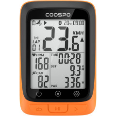 COOSPO Compteur Vélo GPS Sans Fil, Étanche, Bluetooth/ANT+, Écran LCD 2,4, Rétroéclairage Automatique