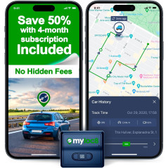 Traceur GPS Véhicule Magnétique 4G LTE avec Batterie 14 Jours
