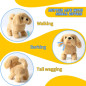 Interactive Plush Golden Retriever Toy Dog for Kids – Walking, Barking, Tail Wagging, Stretching Puppy Interactive Plush Golden Retriever Toy Dog for Kids – Walking, Barking, Tail Wagging, Stretching Puppy