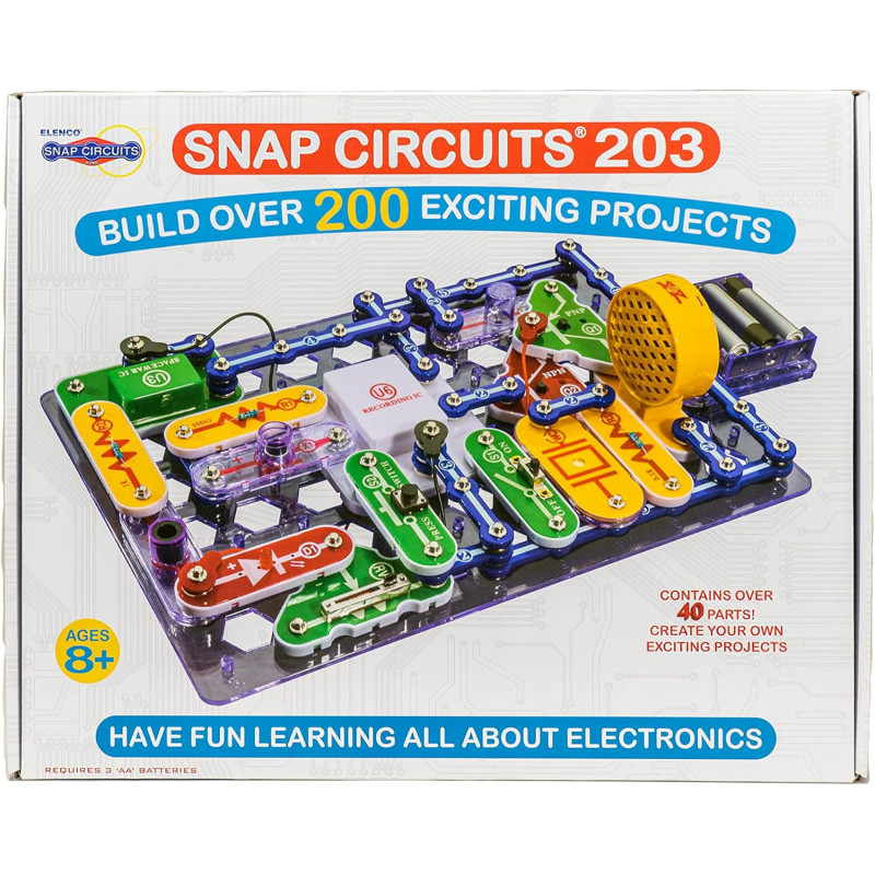 Snap Circuits 203 Kit | 200+ STEM Projects | 42 Modules & Color Manual