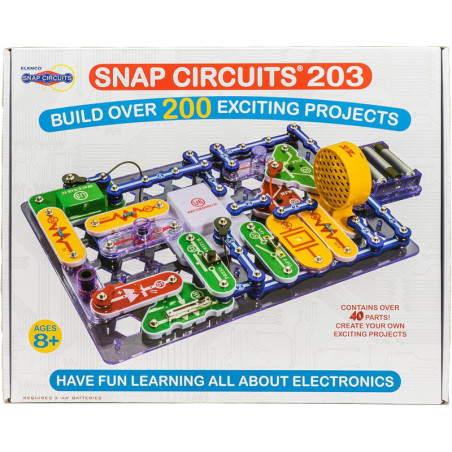 Snap Circuits 203 Kit | 200+ STEM Projects | 42 Modules & Color Manual