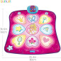 Tapis de danse SUNLIN avec LED, musique intégrée, volume réglable, 3 niveaux de difficulté (3-12 ans)