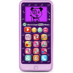 LeapFrog Chat & Count Emoji Phone - Purple Kids Learning Toy