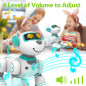 STEMTRON Robot Animal Programmable Télécommande Interactive Chien & Chat RC LED Danse Musique STEMTRON Robot Animal Programmable Télécommande Interactive Chien & Chat RC LED Danse Musique