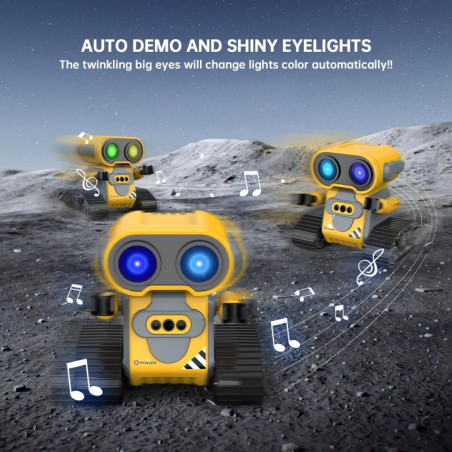 Hamourd Remote Control Robot Toy for Kids with Gesture Sensing, Auto-Demo, Dance, Music & Flexible Arms