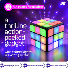 Rechargeable Game Activity Cube - Fun Brain Games for Kids & Teens