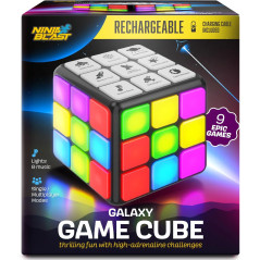 Cube de Jeux Rechargeable - 9 Jeux Cerveau pour Enfants 6-12 ans