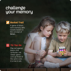 Cube de Jeux Rechargeable - 9 Jeux Cerveau pour Enfants 6-12 ans
