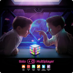 Cube de Jeux Rechargeable - 9 Jeux Cerveau pour Enfants 6-12 ans