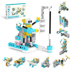 Robot Intelligent 72-en-1 Kit Éducatif STEM, Jeu de Construction Robotique DIY pour Enfants 6+