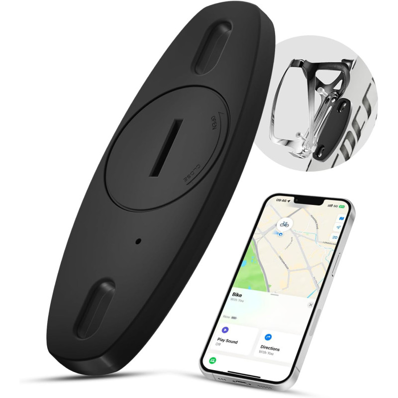 Traceur vélo compatible Apple Find My, étanche et antivol
