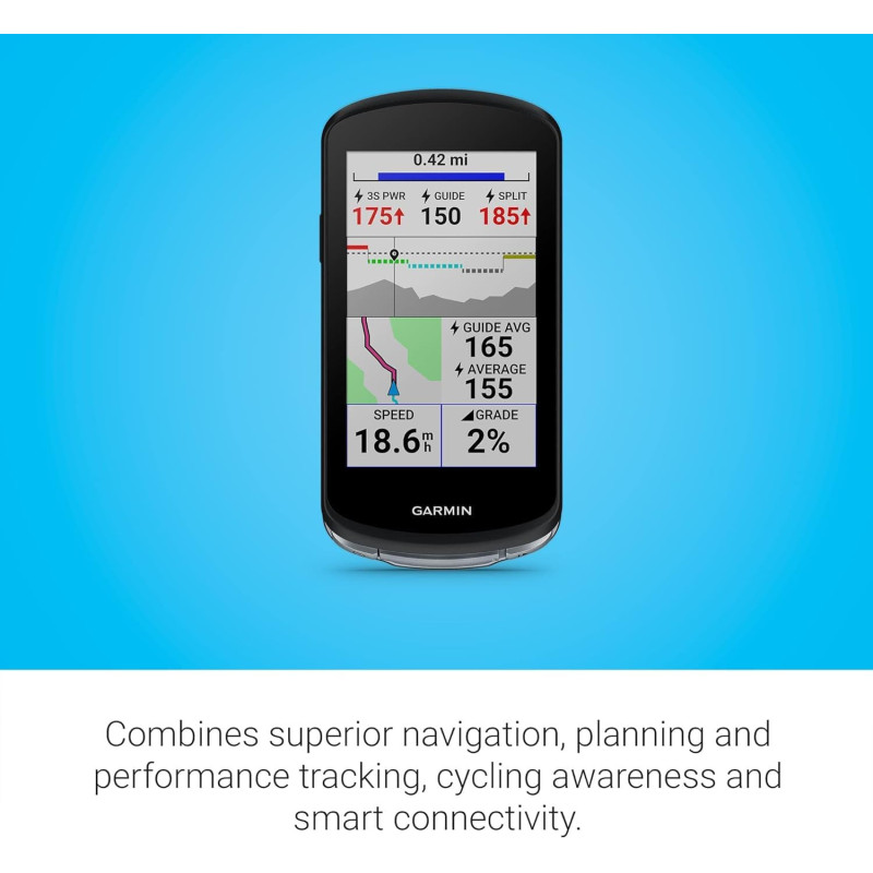 Garmin Edge 1040 GPS Vélo : Précis, Batterie Longue Durée