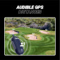 Blue Tees Golf Player Go - Compact GPS Speaker with Bluetooth, Auto Course Recognition, IPX7 Waterproof, 16H Battery