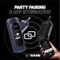 Blue Tees Golf Player Go - Compact GPS Speaker with Bluetooth, Auto Course Recognition, IPX7 Waterproof, 16H Battery