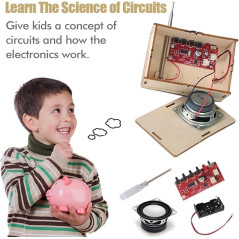 Jouets STEM & Kits Science DIY Radio pour Enfants 5-15 ans