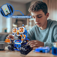 5in1 STEM Robot Building Kit, 560 PCS App & Remote Control Robotics Toy for Kids Ages 8-14+