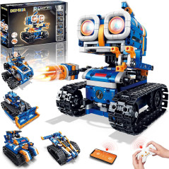 Kit Robot STEM 5-en-1, 560 pcs, contrôle APP pour enfants 8-14 ans