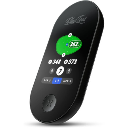 Blue Tees Golf Ringer - GPS Golf Portable Magnétique, Écran Tactile, Étanche, 40,000+ Parcours, 10h Batterie